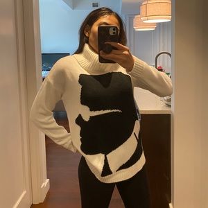 Karl Lagerfeld Silhouette Sweater - Small